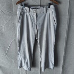 Nike Golf Tour Performance Dri-FIT Cropped Pants Womens 6 Gray‎ Capris 585323